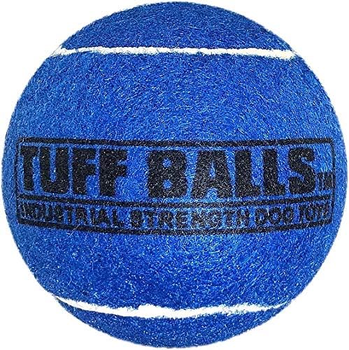 צעצועי כלב כדור טוף כחול לחיות מחמד | 2 מארז בינוני בטוח לחיות מחמד הרגיש וכדורי טניס גומי עבים במיוחד לעמידות ולהקפצה /